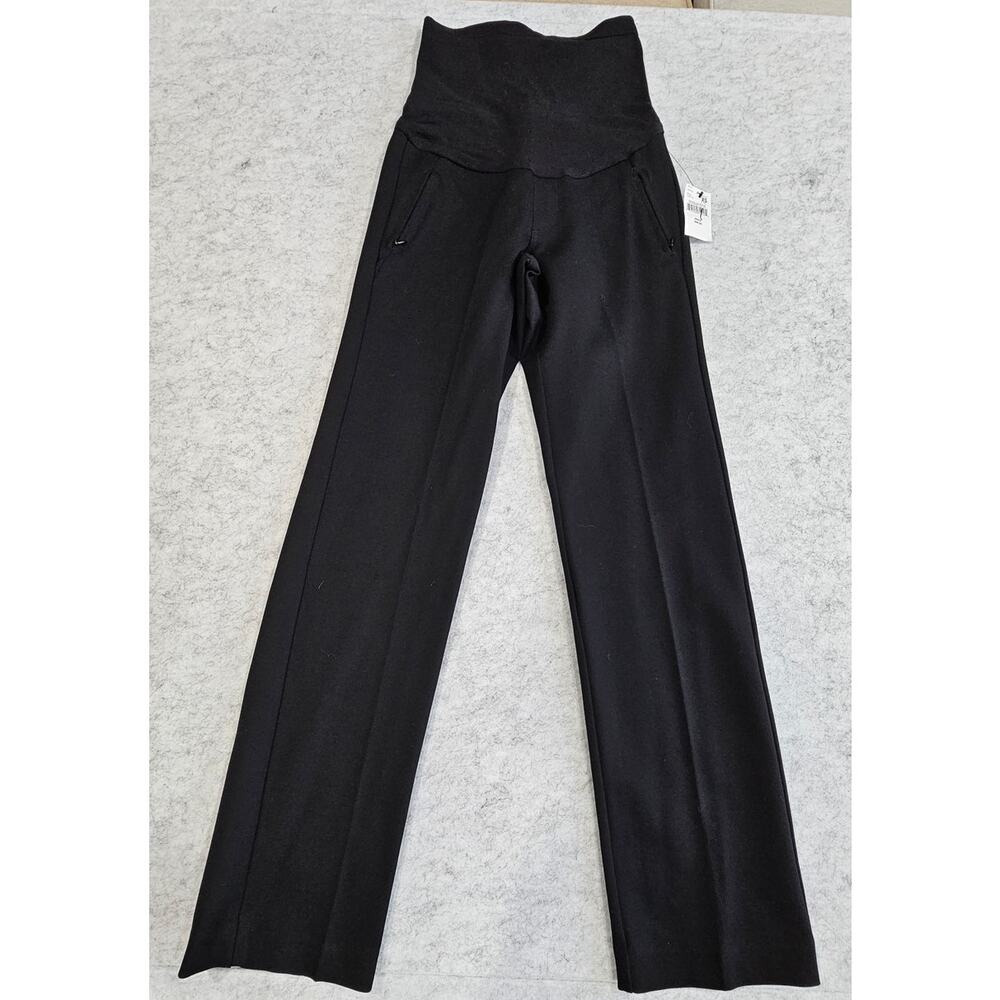 A Pea In A Pod Maternity Pants Style 14237-01 Zippered Pockets Black, Sz XS, New